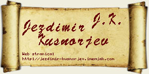 Jezdimir Kušnorjev vizit kartica